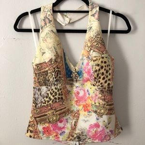 Cheetah halter top! Size medium.